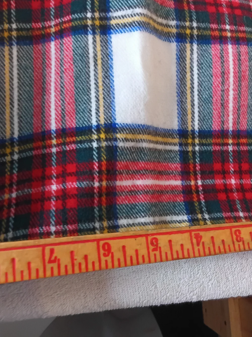 Dior Red, White and Black Plaid Fringed Scarf